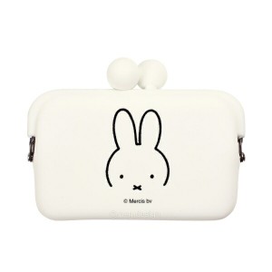 ミッフィー DO-MO(ドーモ) シリコン がま口 カードケース ミニポーチ(ミッフィーホワイト) miffy