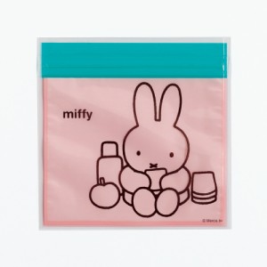 ミッフィー miffy ジッパーバッグ（ピンク） 小物入れ ラッピング 日本製