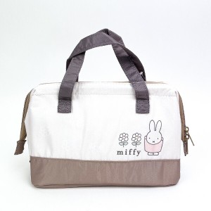 ミッフィー miffy ランチバック がま口 お弁当 ランチ キッチン 保温保冷 ベージュ