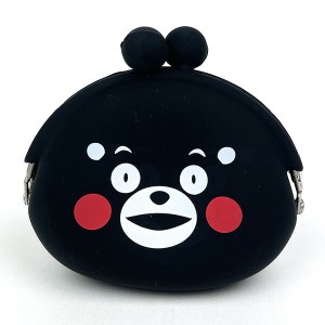 くまモン Kumamon シリコンがまぐち ブラック 小銭入れ 財布