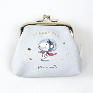 スヌーピー アストロ がま口ポーチ グレー 財布 小物入れ SNOOPY