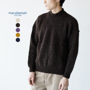 SALE!40%OFF マカラスター/MACALASTAIR ディーレトン/DIRLETON MENS モックネック ニットセーター メンズ 2022秋冬 MCN21A-SO-M04 送料