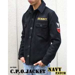 米軍 C.P.O.ジャケット NAVYパッチ JJ127YP ブラック 36（S） 【レプリカ】