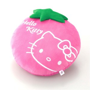 HeLLo Kitty ハローキティ ストロベリークッション【Lサイズ/ピンク】 ベルボア生地使用