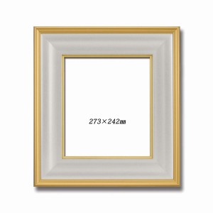 【金色紙額】【高級色紙額】輝く金フレームの色紙額　■金色紙（マット付き）273×242mm ゴールド