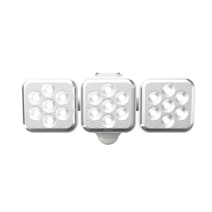 ソーラー式 センサーライト/照明器具 【5W×3灯 1350ルーメン】 フリーアーム式 LED ソーラー ムサシ 〔防犯対策用品〕