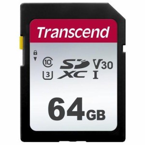 トランセンドジャパン 64GB　SDXCカード　UHS-I　U3準拠  TS64GSDC300S 1個（沖縄・離島配送不可）