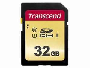トランセンドジャパン 32GB　SDHCカード　UHS-I　U1準拠  TS32GSDC500S 1個（沖縄・離島配送不可）