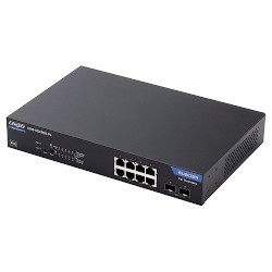 ELECOM エレコム 1000BASE-T対応 スイッチングハブ/WEBスマート/POE/8ポート(EHB-SG2B08-PL)（沖縄・離島配送不可）