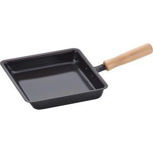 和平フレイズ(WAHEI FREIZ) 和平フレイズ 日本製 ずっと使い続けたい 鉄 玉子焼き器 18×18cm 木柄 IH対応 CS-014 千歳(ちとせ)（沖縄・