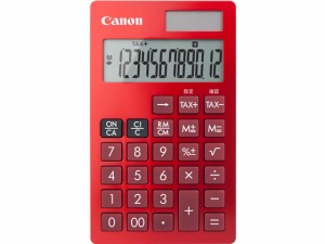 カラー手帳電卓 12桁 赤 KS-12T-RD SOB キヤノン 1481C003