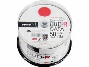 HIDISC/TYシリーズDVD-Rデータ用 4.7GB 16倍速 50枚 ハイディスク TYDR47JNP50SP