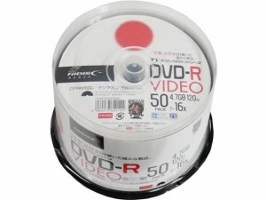 HIDISC/TYシリーズ録画用DVD-R 120分 16倍速 50枚 ハイディスク TYDR12JCP50SP