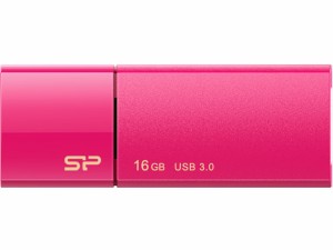 USB3.0 スライド式USBメモリ 16GB ピンク シリコンパワー SP016GBUF3B05V1