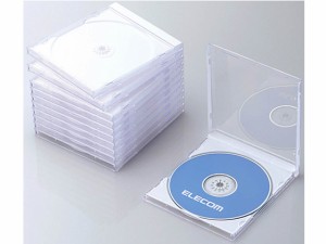 Blu-ray DVD CDケース ホワイト 10枚 エレコム CCD-JSCN10WH