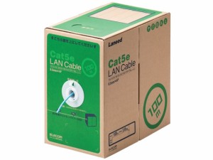 LANケーブル CAT5E ライトブルー 100m エレコム LD-CT2/LB100/RS