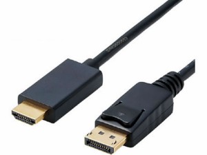 変換ケーブル DisplayPort-HDMI 1m エレコム CAC-DPHDMI10BK