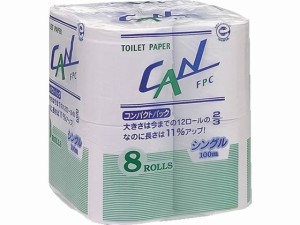 トイレットペーパー CAN 100mシングル 8ロール