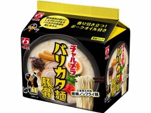 チャルメラ バリカタ麺豚骨 5食パック 明星食品