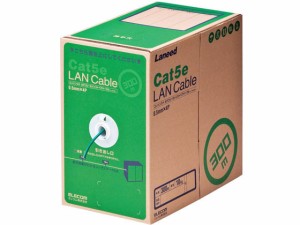 LANケーブル Cat5e 単線300m グリーン エレコム LD-CT2/DG300/RS