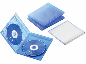 Blu-rayディスクケース 2枚収納 3パック エレコム CCD-BLU203CBU