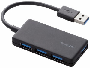 USB3.0ハブ コンパクト 4ポート エレコム U3H-A416BBK