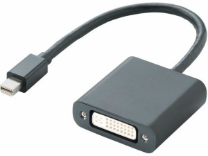 Mini DisplayPort-DVI変換アダプタ エレコム AD-MDPDVIBK