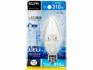 LED電球シャンデリア形E17昼光色 朝日電器 LDC4CD-E17-G350