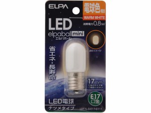 LEDナツメ球 E17電球色 朝日電器 LDT1LGE17G111