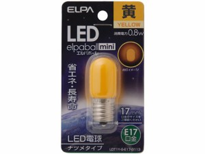 LEDナツメ球 E17黄色 朝日電器 LDT1YGE17G113