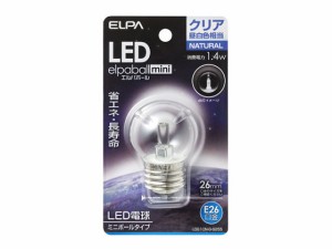 LED電球G40形 E26クリア昼白色 朝日電器 LDG1CN-G-G255
