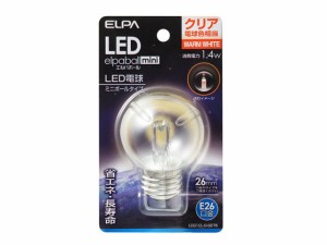 LED電球G50形 E26クリア電球色 朝日電器 LDG1CL-G-G276