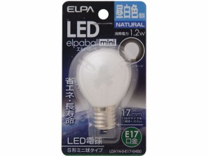 LED電球S形 E17昼白色 朝日電器 LDA1NGE17G450