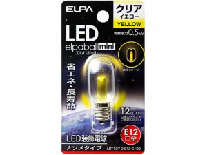 LED電球ナツメ球 E12黄色 朝日電器 LDT1CYGE12G109