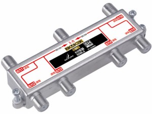 分配器 6分配 高シールド 2K4K8K対応 ＤＸアンテナ 6DMLS