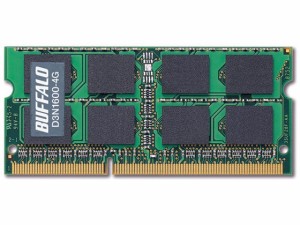 204Pin DDR3 SDRAM S.O.DIMM 4GB バッファロー D3N1600-4G