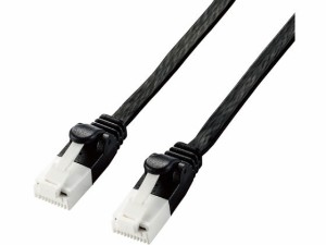 LANケーブル Cat6A フラット 5m エレコム LD-GFAT/BK50