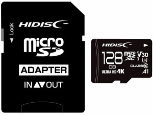 microSDXCカード 128GB Class3 ハイディスク HDMCSDX128GCL10