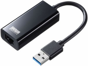 USB3.2-LAN変換アダプタ(ブラック) サンワサプライ USB-CVLAN1BKN