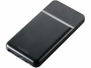 モバイルバッテリー 10000mAh PD 20W エレコム DE-C32-10000BK