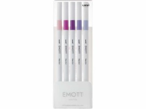 EMOTT(エモット) 5色セット ネイチャーカラー 三菱鉛筆 PEMSY5C.NO7