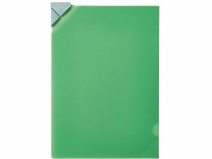 ナナメクリ ファイル(透明) A4 緑 キングジム 580Tミト
