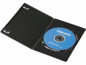 スリムDVDトールケース 1枚収納 ブラック 10枚セット サンワサプライ DVD-TU1-10BKN