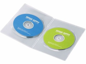 スリムDVDトールケース 2枚収納 クリア 10枚セット サンワサプライ DVD-TU2-10CLN