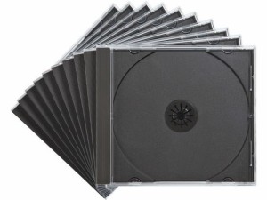 Blu-ray・DVD・CDケース ブラック 10枚セット サンワサプライ FCD-PN10BKN