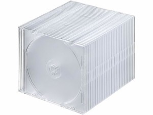 Blu-ray・DVD・CDケース スリムタイプ クリア 30枚セット サンワサプライ FCD-PU30CLN