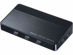 USB3.2 Gen1 10ポートハブ サンワサプライ USB-3H1006BK