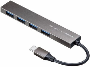 USB Type-C 4ポートスリムハブ サンワサプライ USB-3TCH25SN