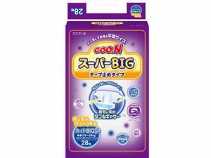 GOO.N グーン スーパーBIG テープ止めタイプ 28枚入 大王製紙