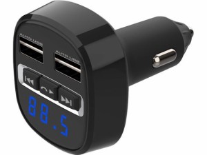 FMトランスミッター USB2ポ-ト4.8Aリバ-シブル自動判定 カシムラ KD219